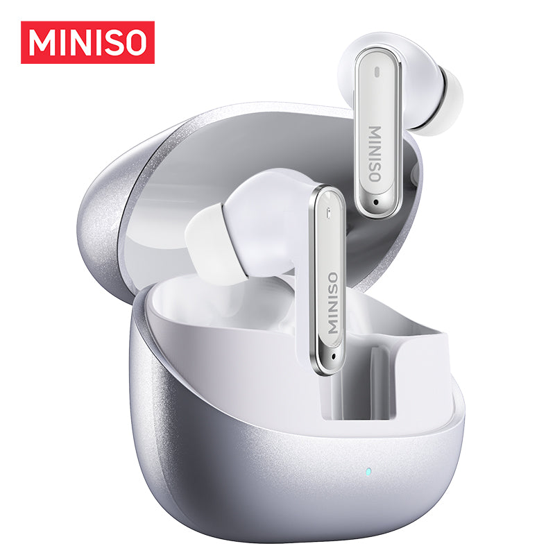 Écouteurs sans fil Bluetooth 6.0 MINISO MS106, conception d'écouteurs de traduction TWS AI avec son haute fidélité avec microphone intégré et indice d'étanchéité IPX5