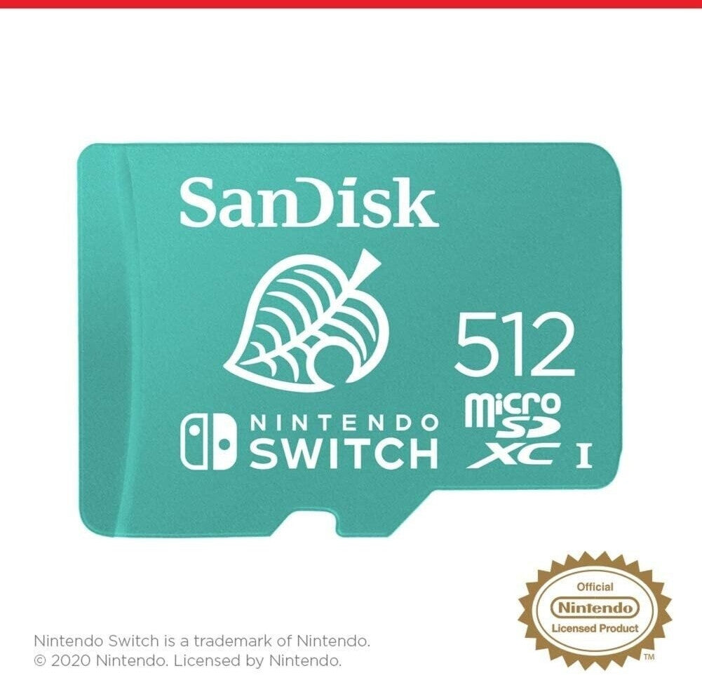 SanDisk Carte microSDXC pour Nintendo Switch - 512 Go