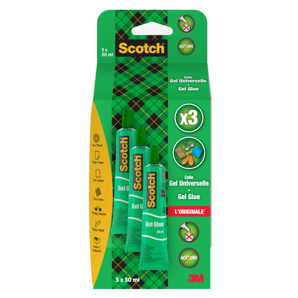 Scotch Tube de colle gel pour usage domestique
