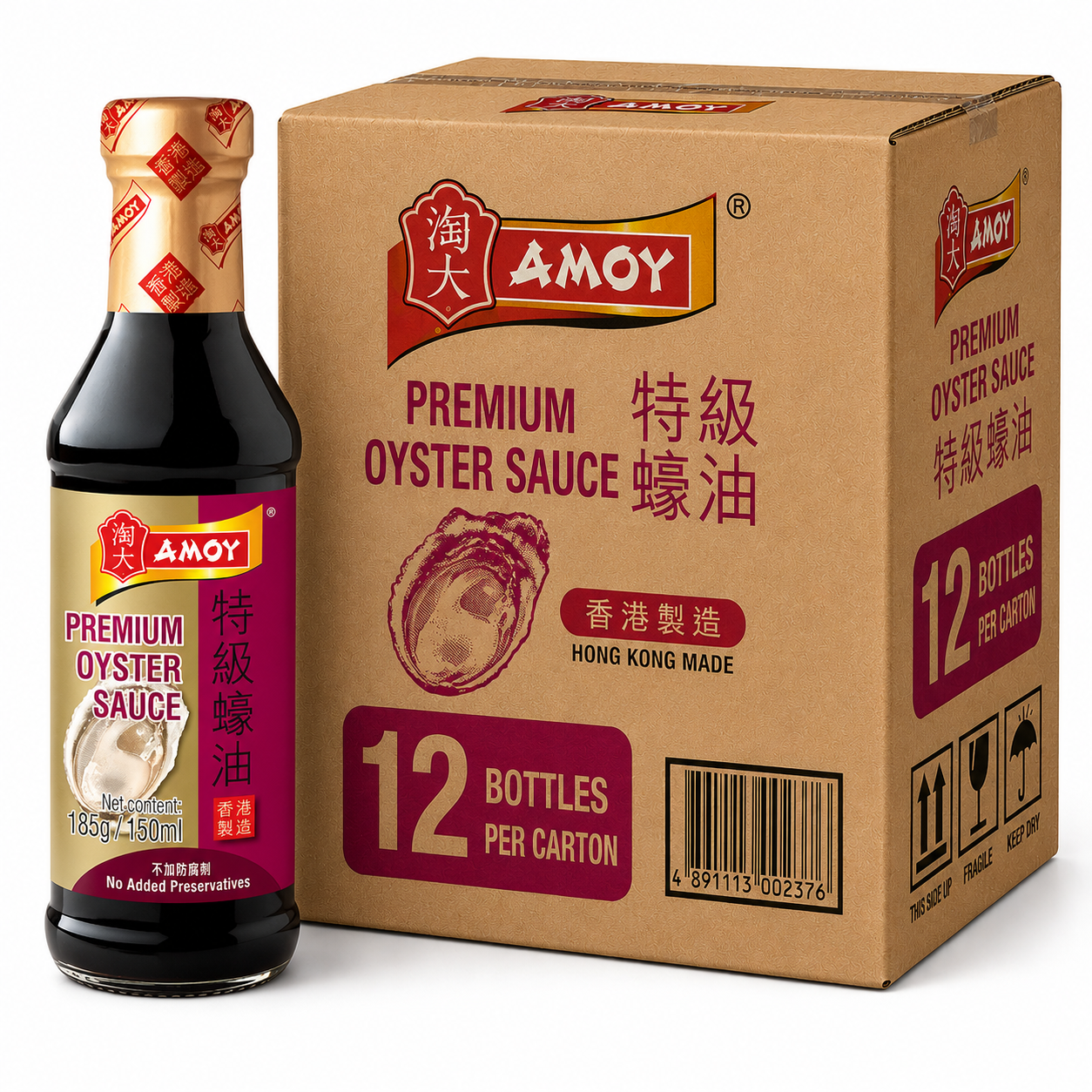 Amoy Sauce aux huîtres de qualité supérieure 12 x 150 ml