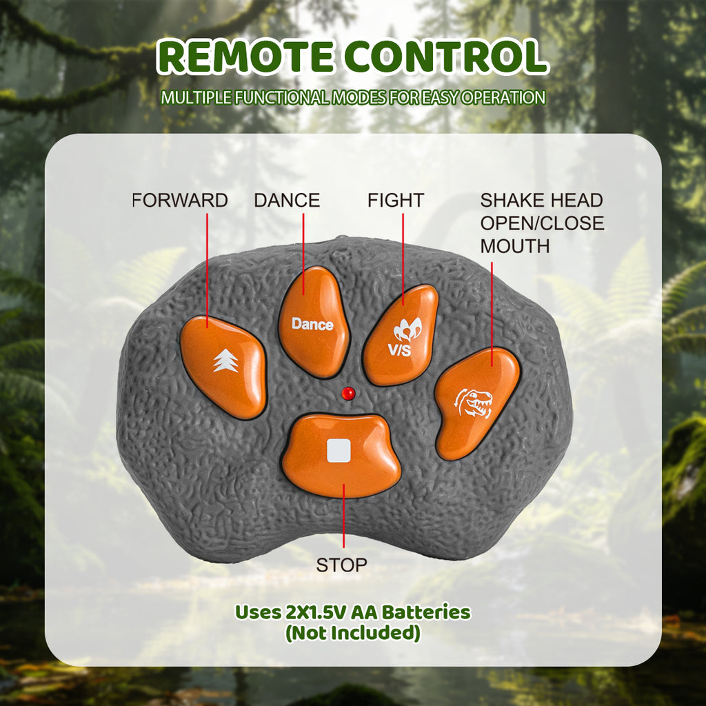Jouet robot dinosaure, adapté aux garçons de 3 ans et plus, T-Rex géant avec lumières et rugissements réalistes, jouet électronique pour enfants marchant et dansant à télécommande
