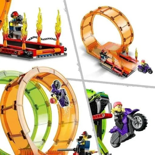 LEGO City Ensemble de Construction Arène de Cascade Double Boucle Lot de 598