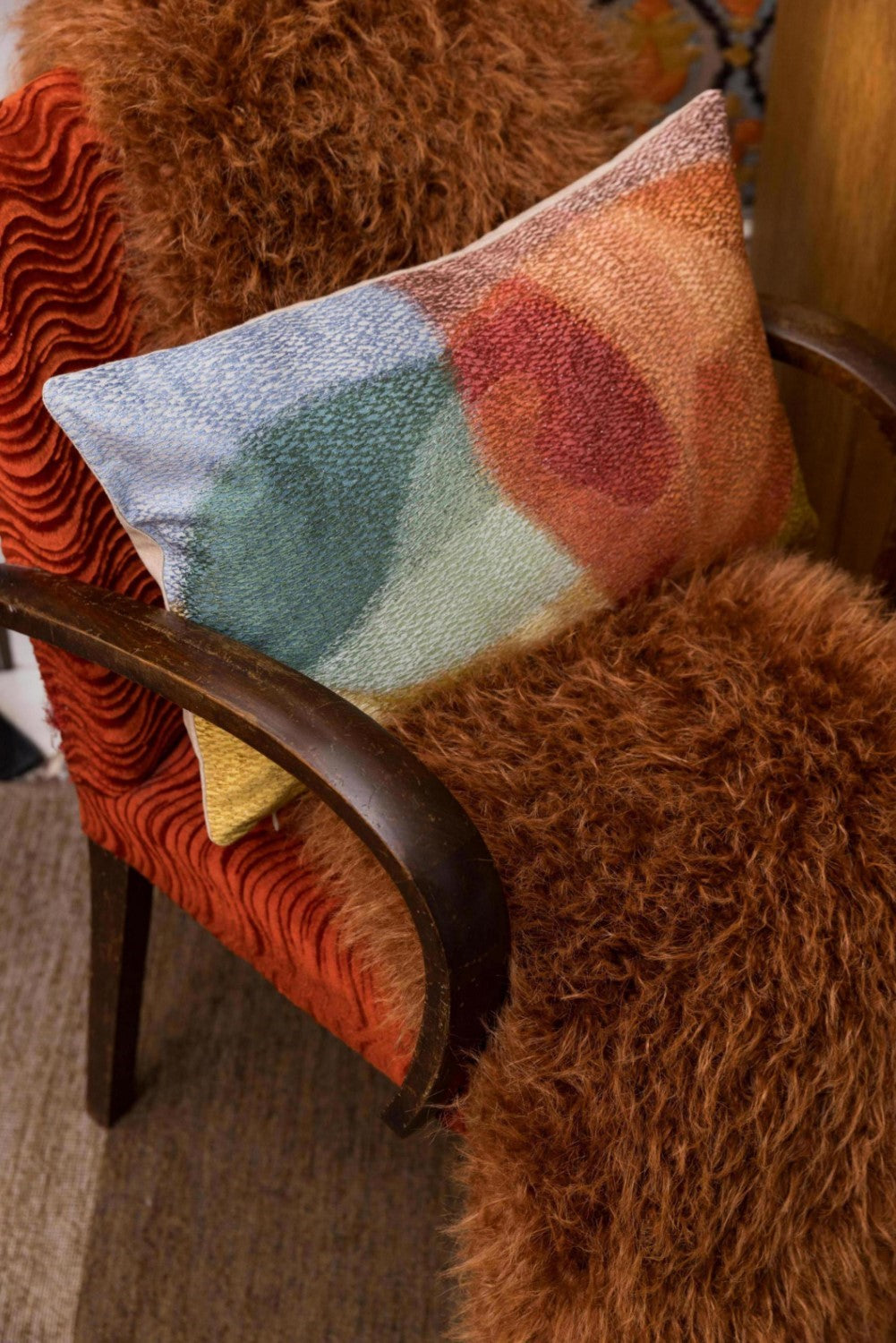 Vivaraise NEVIO HOUSSE DE COUSSIN BRODE MULTICO
