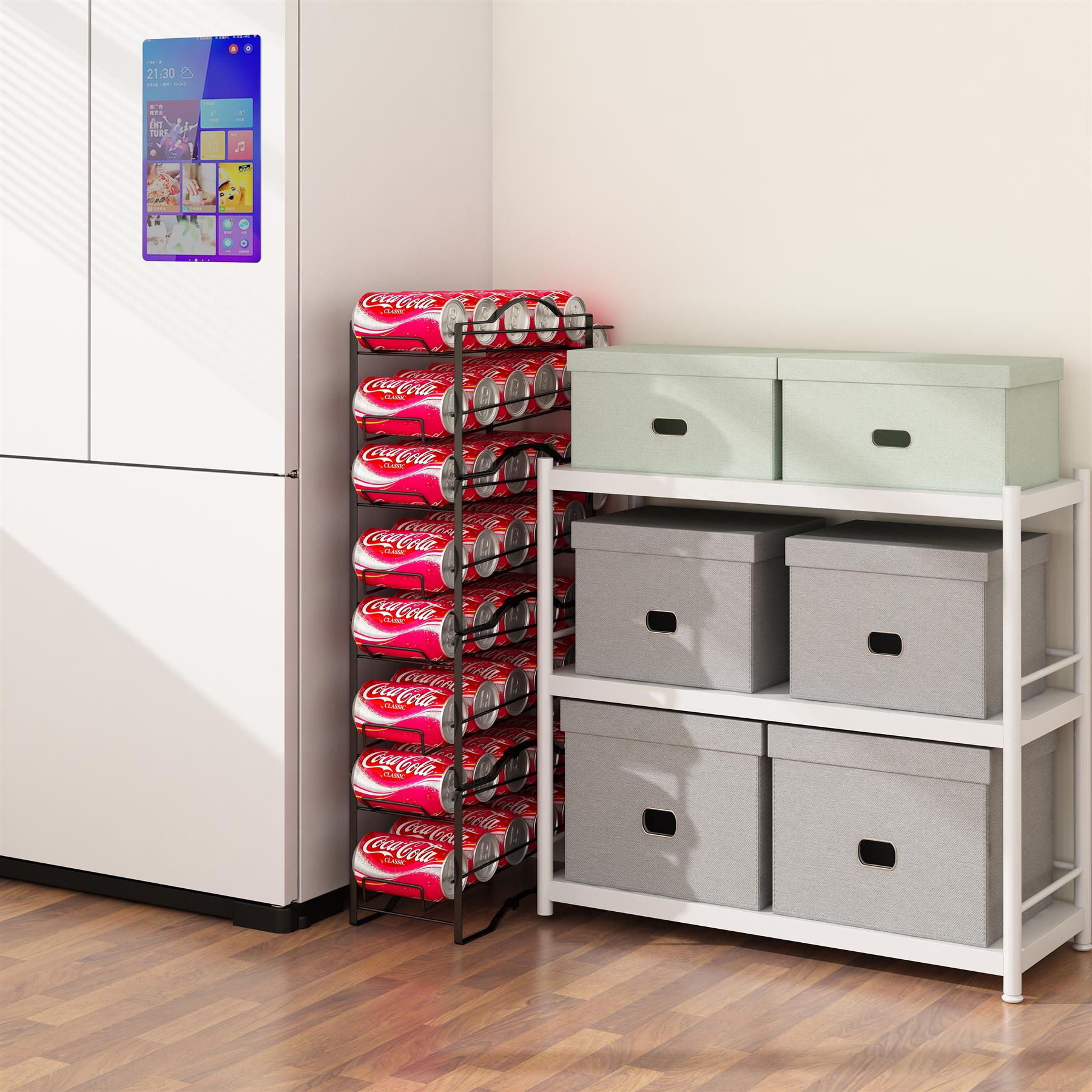 SRD Lot de 6 supports pour canettes de cola noirs, Soldes du Nouvel An, Meilleures idées cadeaux
