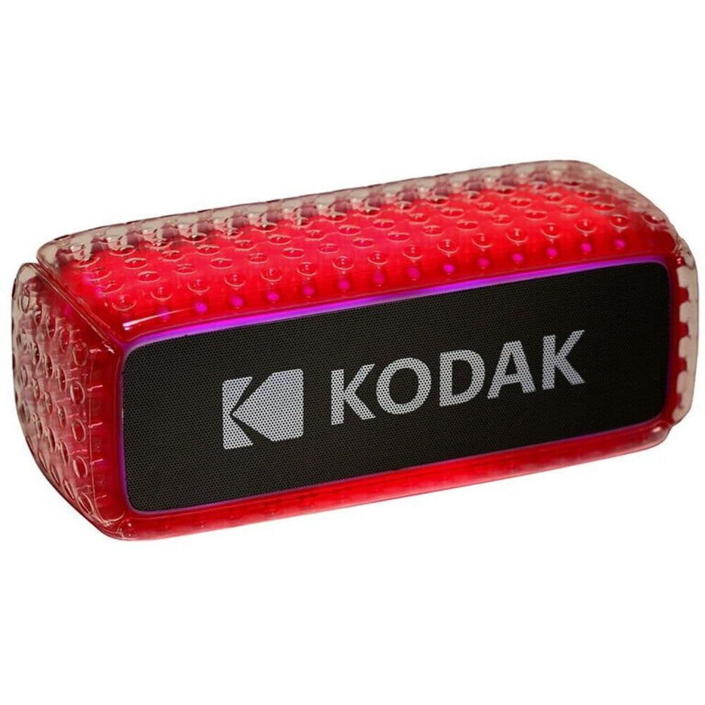 Kodak Enceinte Bluetooth IPX6 - 8 W - Batterie rechargeable 3,7 V/3000 mAh - Rouge