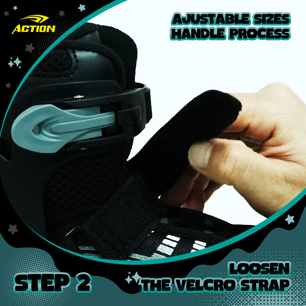 ACTION Patins à roulettes en ligne PW-132B-75 - XS
