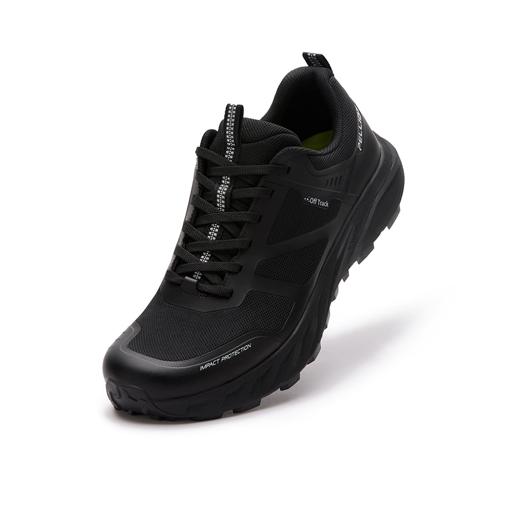 PELLIOT Chaussures de running Unisexe Course sur Route Léger Amorti – Stables et durables, Noir obsidienne (EU 43)