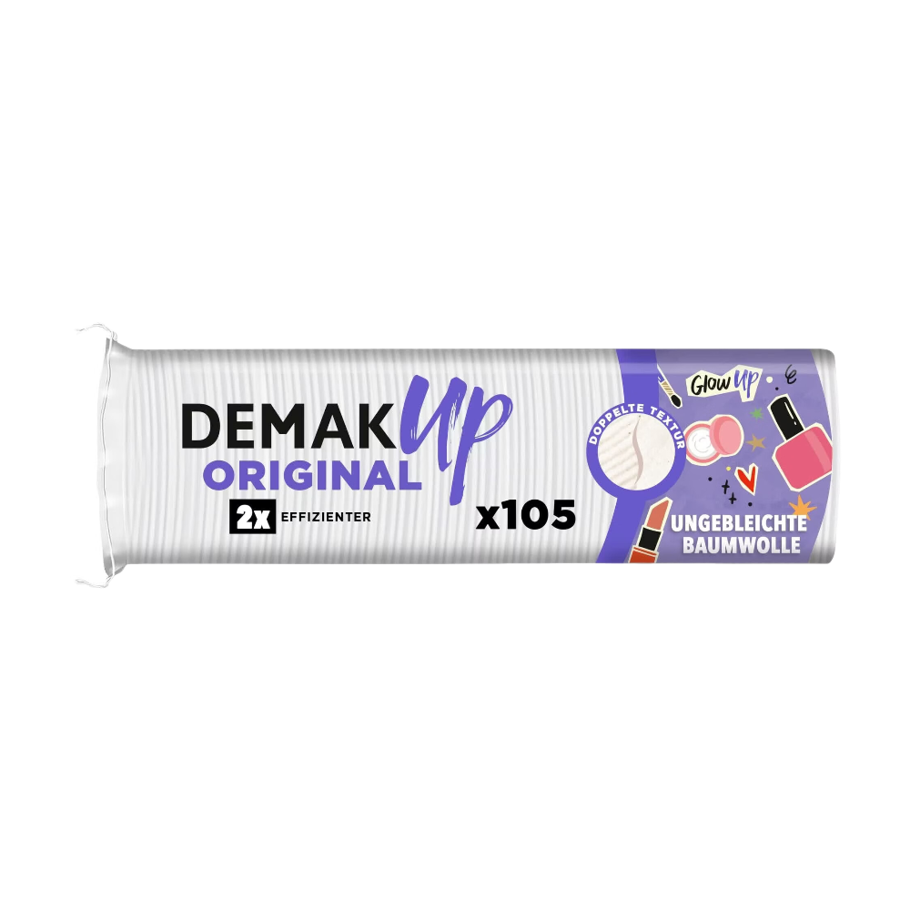 DEMAK-UP Original Disques de Coton 100 % Pur Coton Lot de 105
