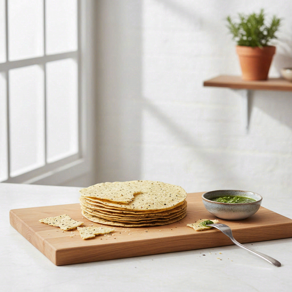 Papad au poivre, saveur originale, 100 g