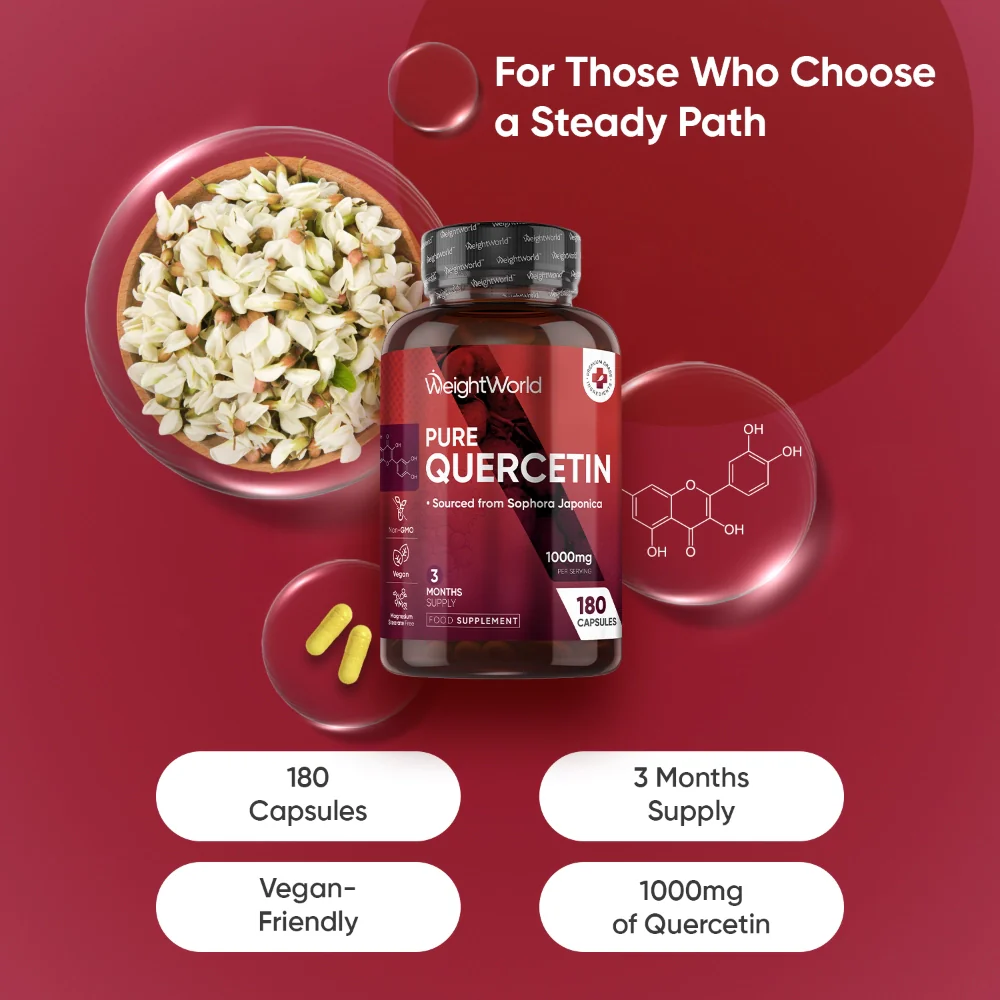 WeightWorld Quercétine Pure 1000 mg 180 Gélules