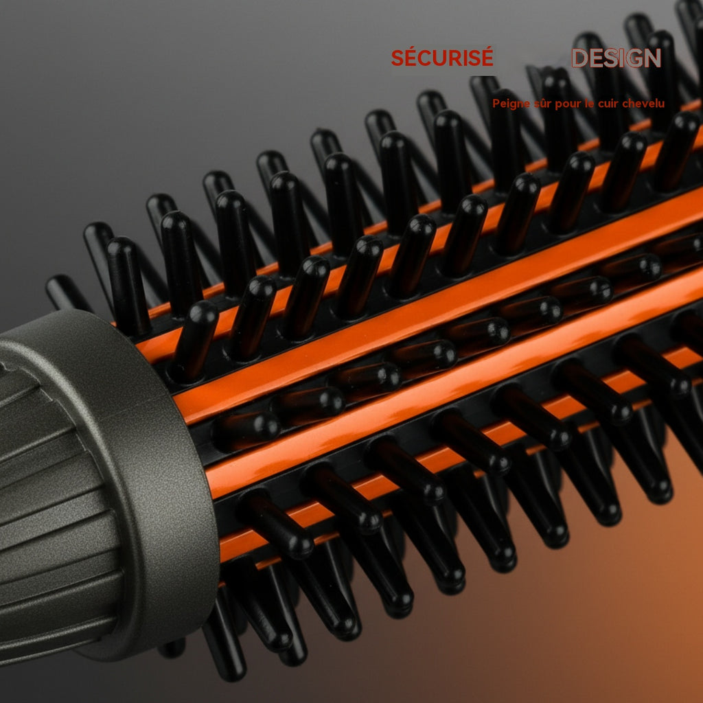 RAF Brosse à boucler lissante 2-en-1 60 W chauffage PTC rapide revêtement céramique pour femmes coiffage quotidien à domicile