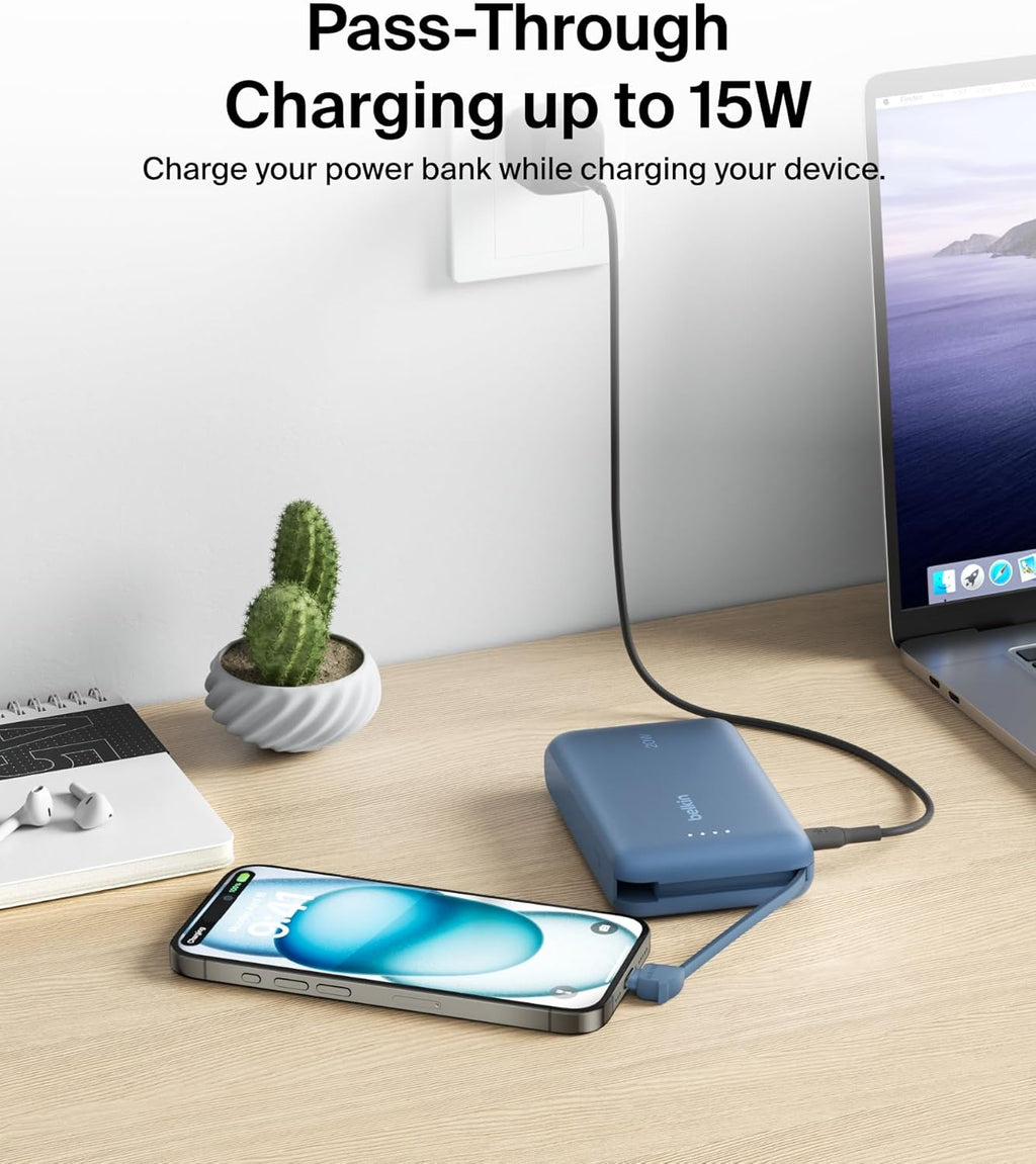 Belkin BOOST CHARGE Power Delivery Batterie externe 10 000 mAh - Bleu