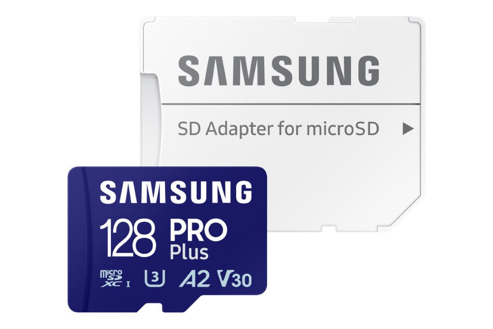 Samsung PRO Plus Carte microSDXC 2023 128 Go + adaptateur SD