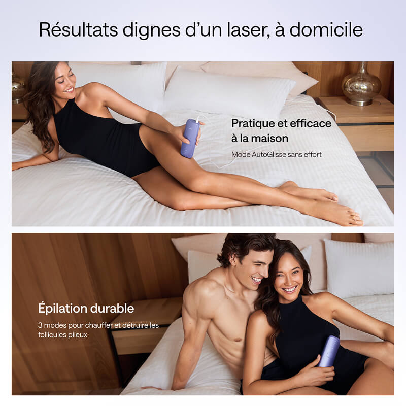 Ulike Air 3 appareil d’épilation à lumière pulsée (IPL) pour le visage et le corps, à utiliser à domicile, alternative à l’épilation au laser, avec système de refroidissement Sapphire Ice pour des résultats indolores et durables, violet foncé