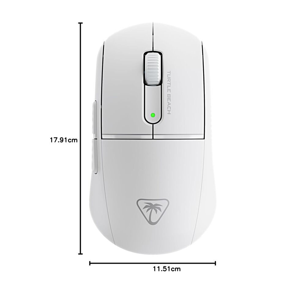 TURTLE BEACH Souris Gaming Sans Fil Burst II Air 2.4GHz, Bluetooth & Filaire - 26000 DPI, 6 Boutons - Blanc
