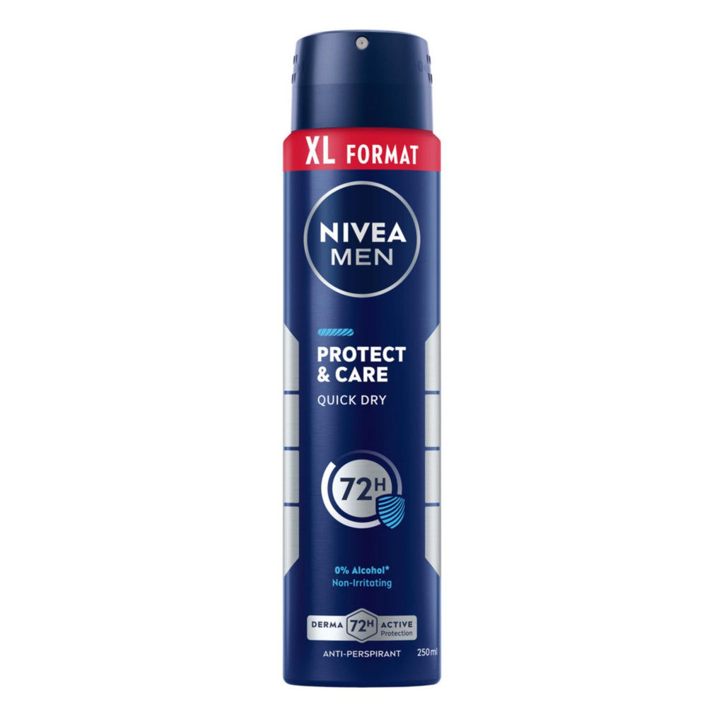 NIVEA MEN Déodorant Aisselles Protect & Care Protection 72h Spray XXL 250 ml