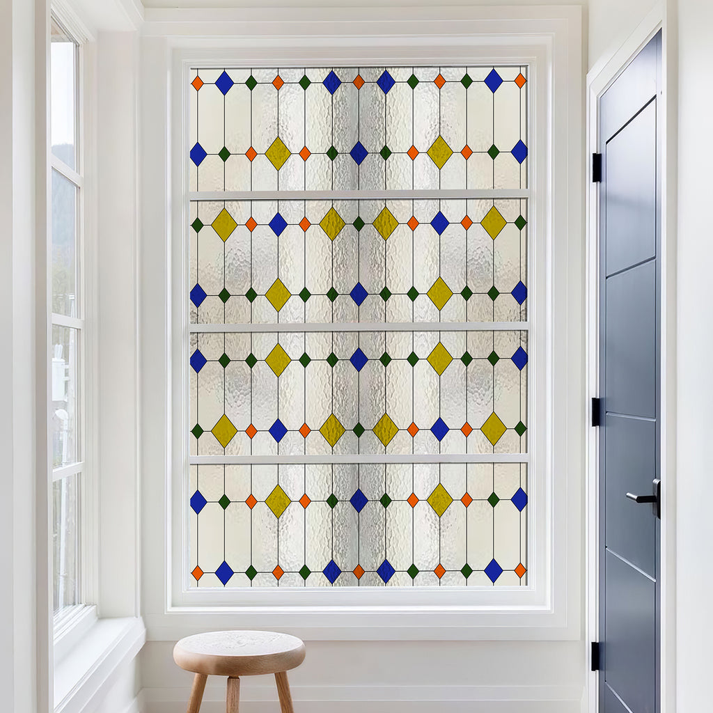 Murgall Rouleau de film décoratif pour vitre diamant prismatique - 60 x 508 cm