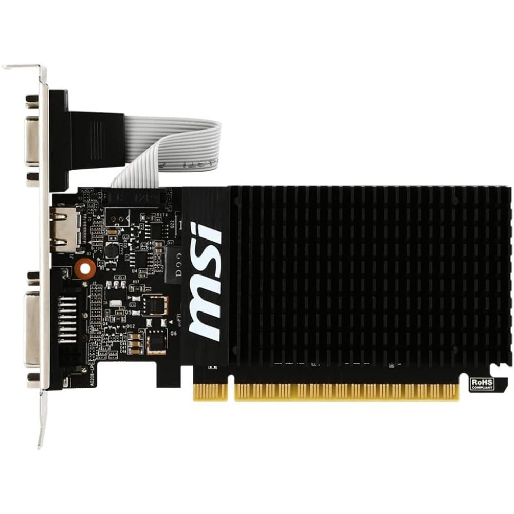 MSI GT 710 2GD3H LP Carte graphique NVIDIA GeForce GT 710 2 Go GDDR3