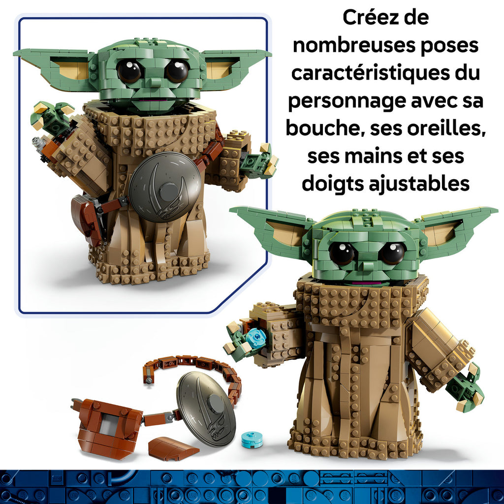 LEGO Star Wars Set de Figurine Grogu avec Sac et Armure Beskar 75446 (1 200 Pièces)