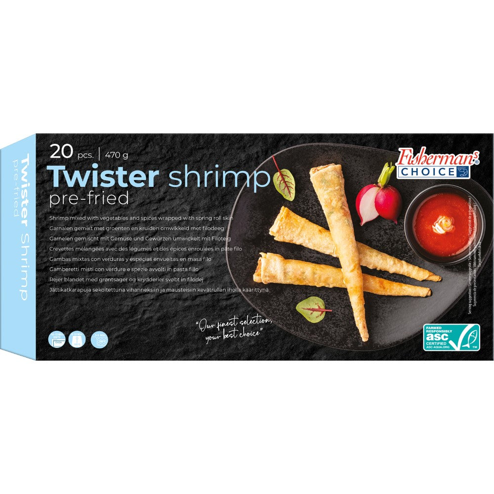 FISHERMAN'S CHOICE Crevettes twister - 20 pièces/470 g