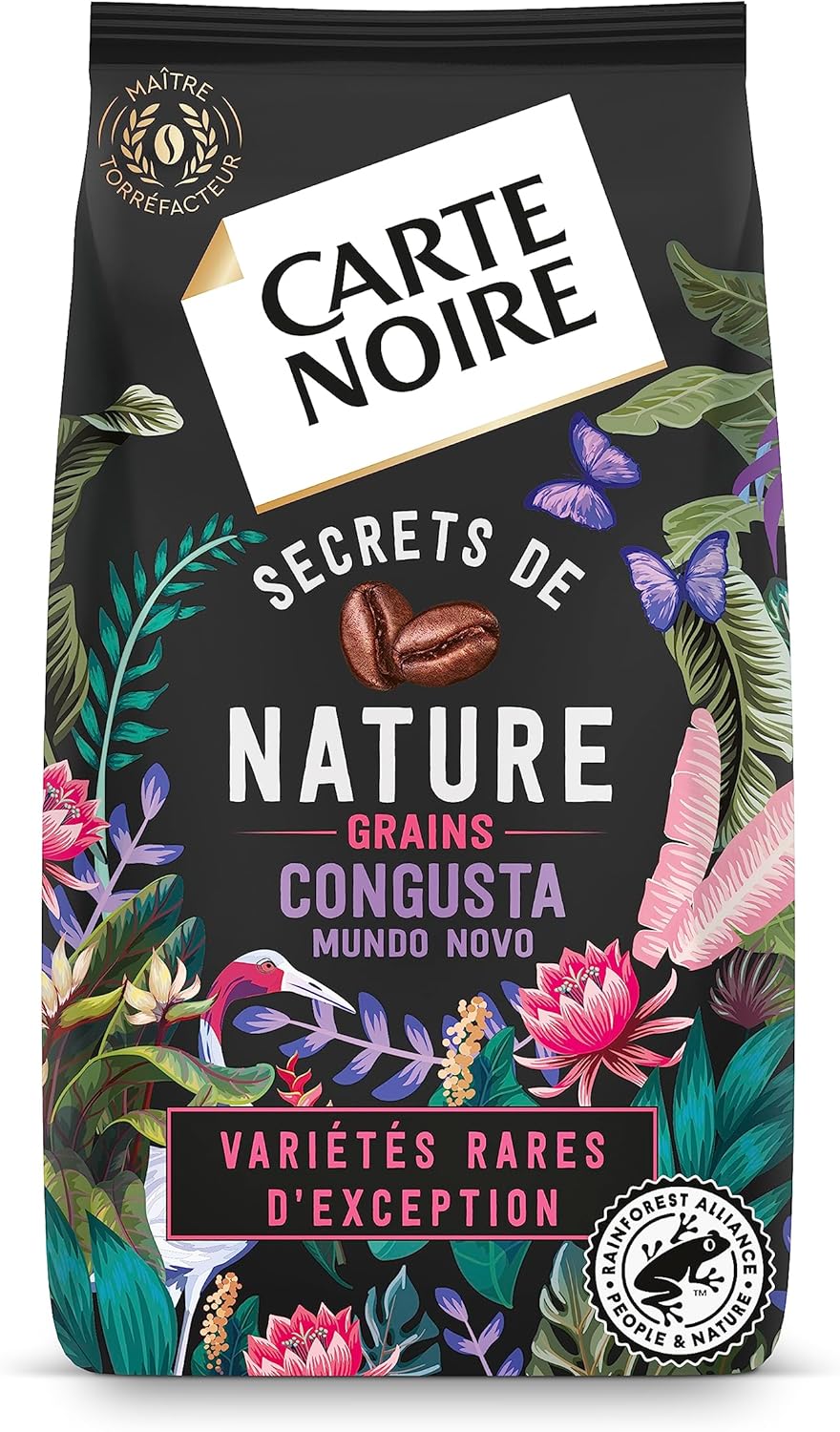 CARTE NOIRE Grains Secrets de Nature Congusta & Mundo Novo 1kg