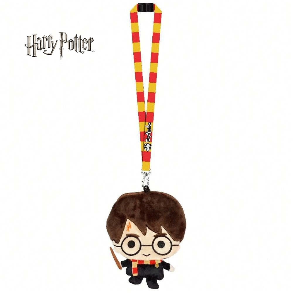 Warner Bros. 1 pièce Tour de cou en peluche Harry Potter sous licence officielle À thème Poudlard Gryffondor Produit dérivé de films et d’animation Accessoire avec figurine en peluche Cadeau