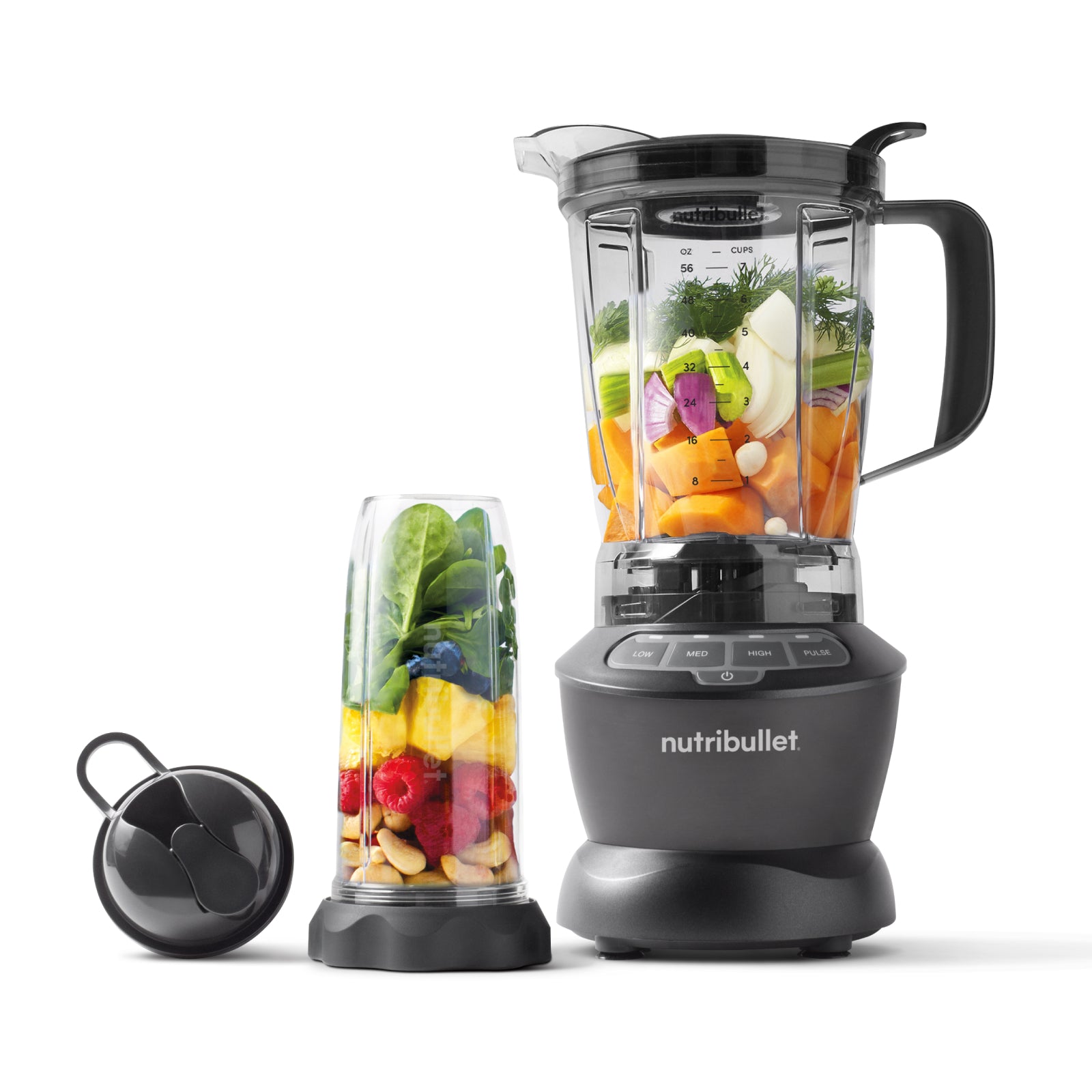 nutribullet Mixeur combiné, Mixeur multifonction 1,89 L, NBF500DG, Noir