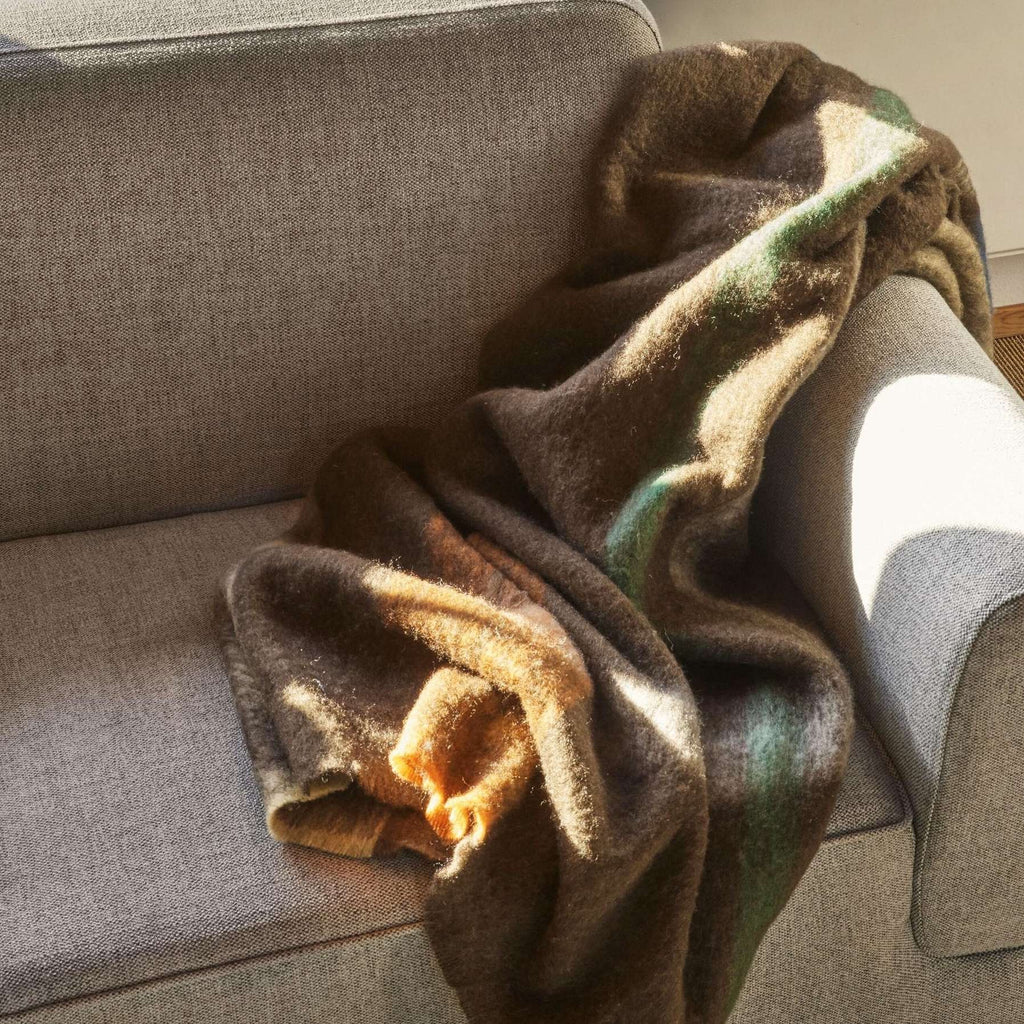 Hübsch Plaid graphique Marron/multicolore