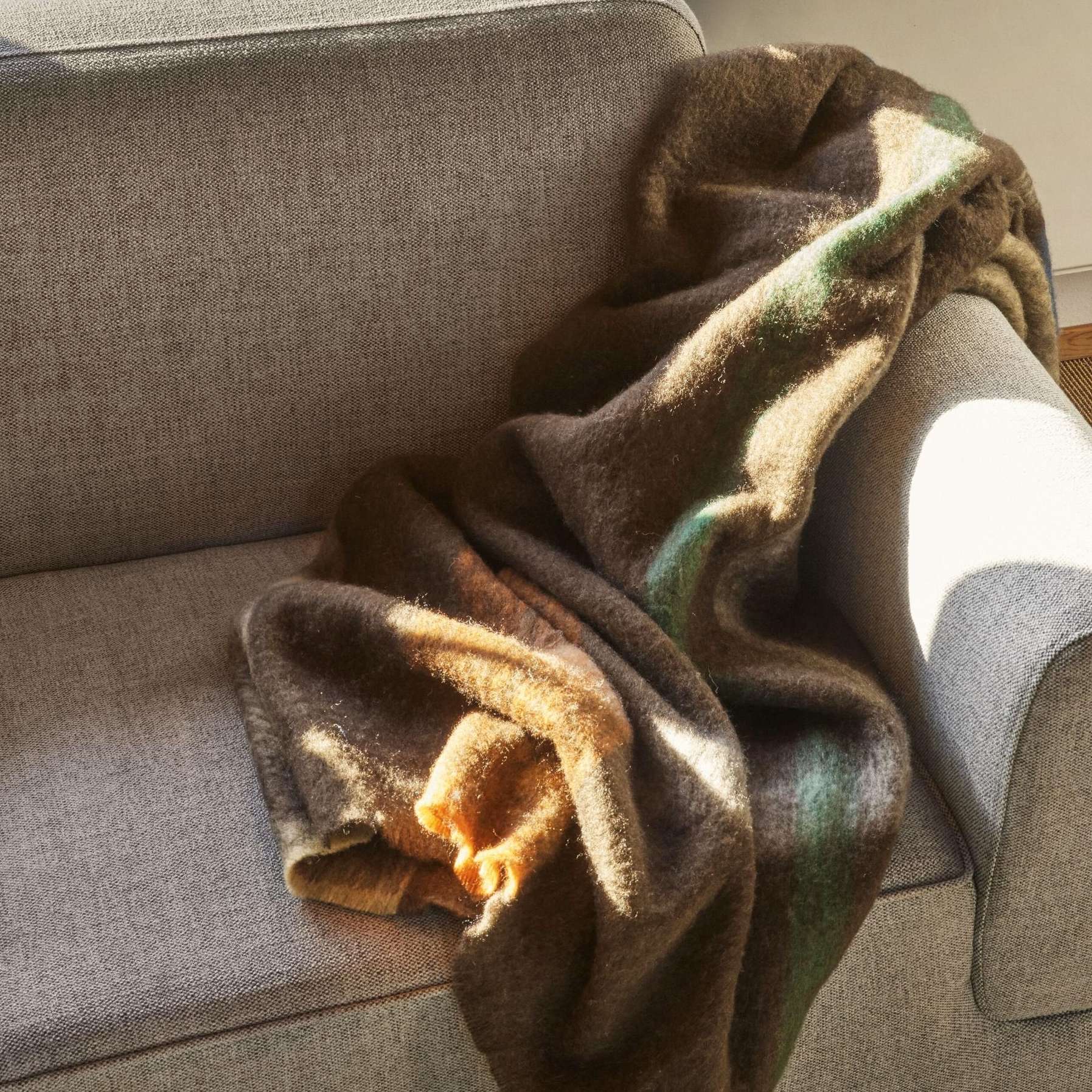 Hübsch Plaid graphique Marron/multicolore