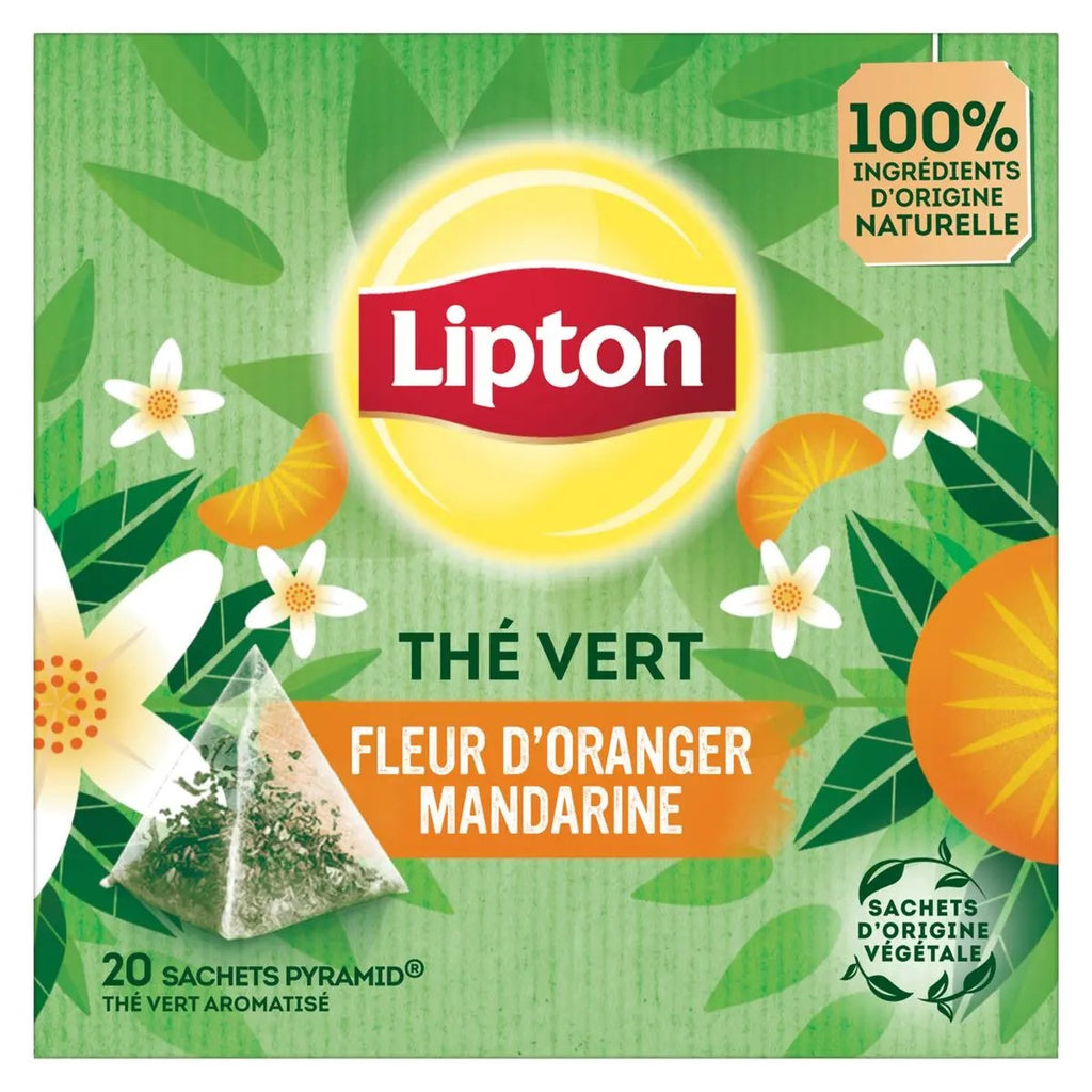 Lipton Thé vert fleur d’oranger et mandarine x20 30 g