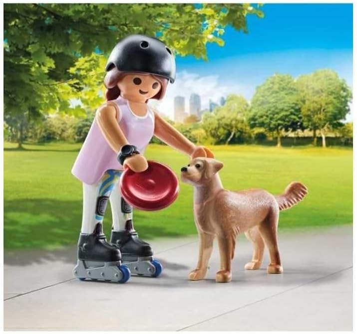 PLAYMOBIL Special Plus Set Fille avec Chien et Trottinette (MPN : 71739)