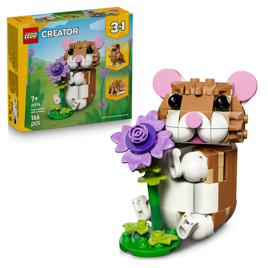 LEGO Creator 31376 L’adorable hamster et la fleur