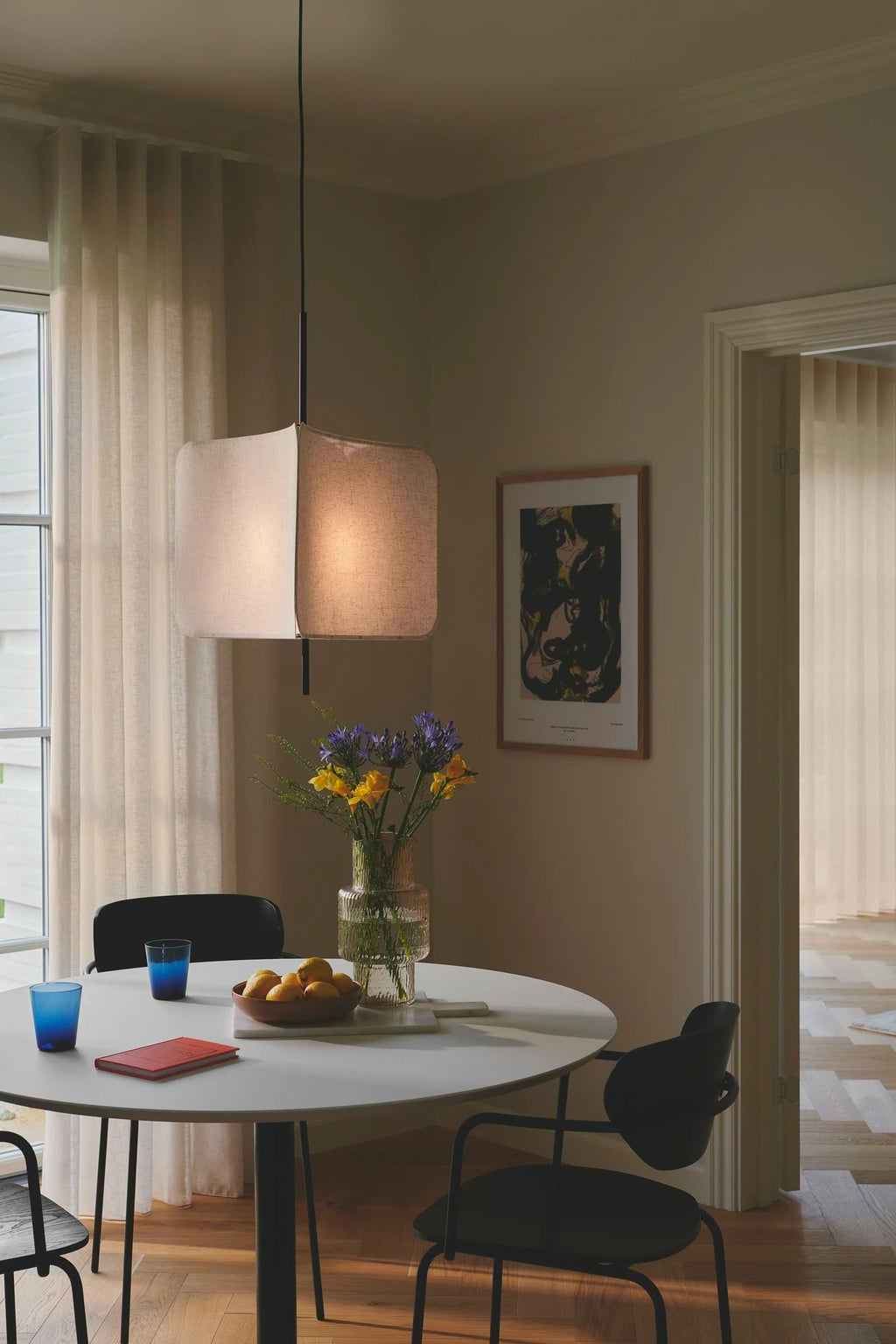Suspension TINTO textile noir IP20 E27 - Nordlux, Intérieur