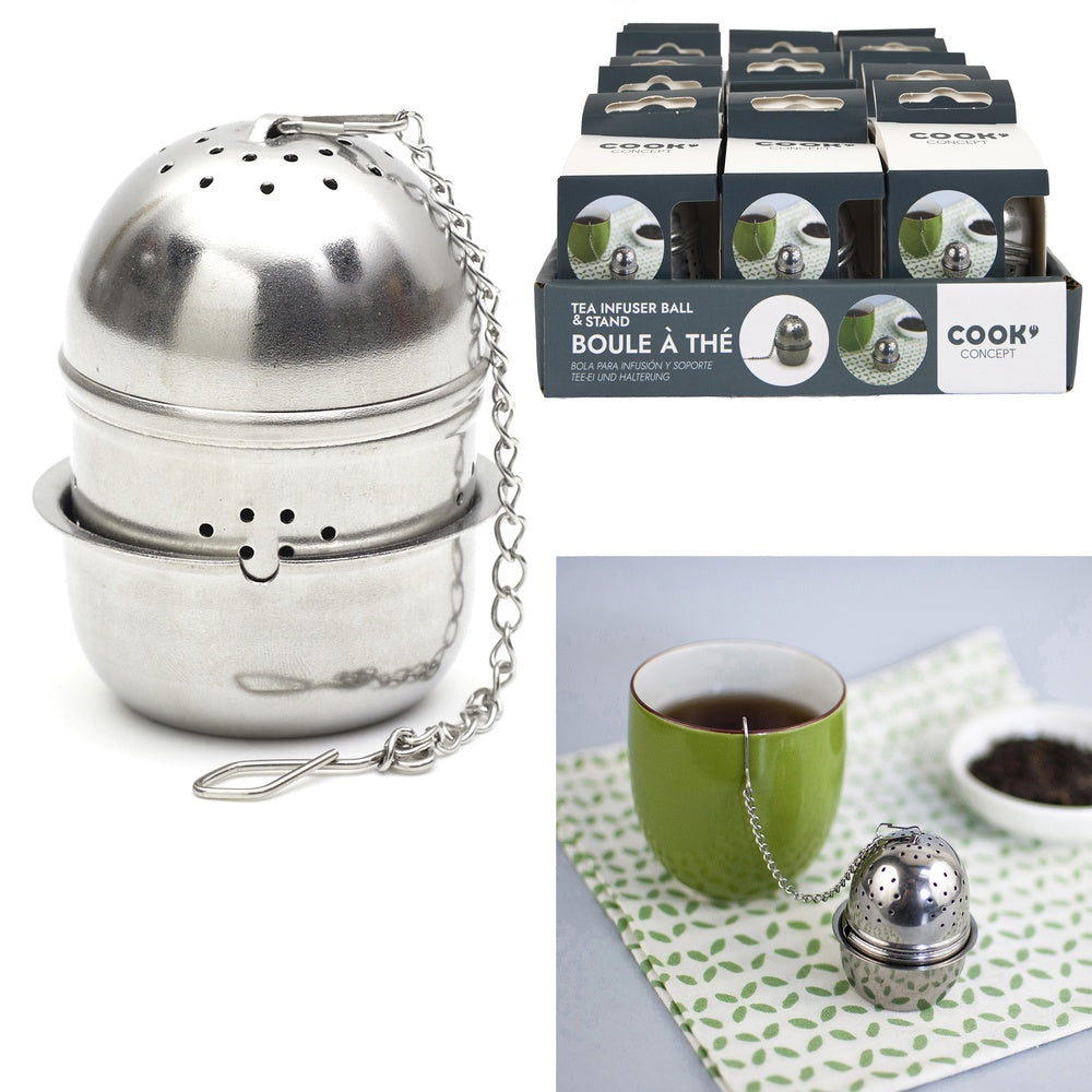 COOK CONCEPT Boule à thé avec support