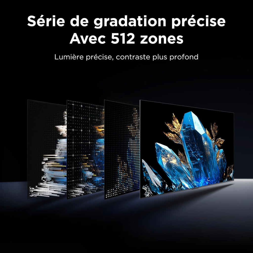 TCL 98T8D 98 pouces 4K HDR Ultra HD QD-Mini LED TV Smart Google TV