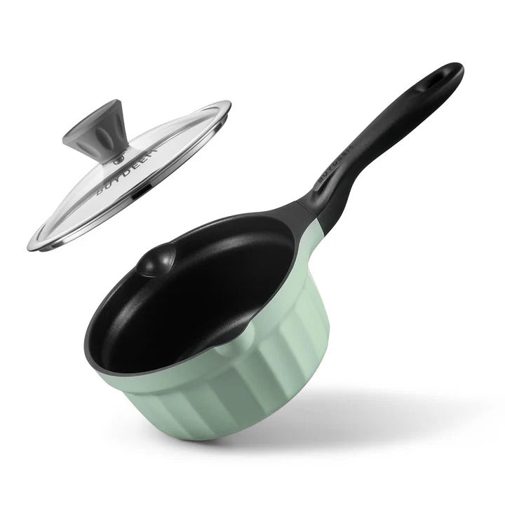 BUYDEEM Casserole en fonte d'aluminium antiadhésive, 1,9 L