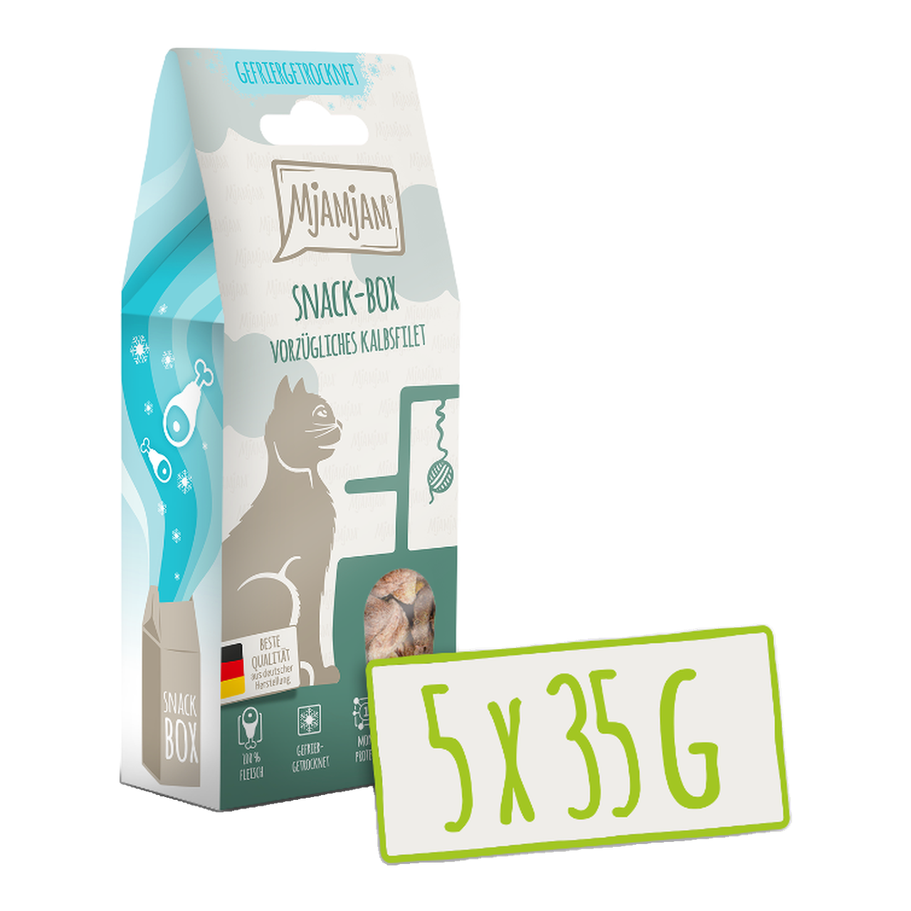 MjAMjAM Friandises pour chat au bœuf 35 g x 5