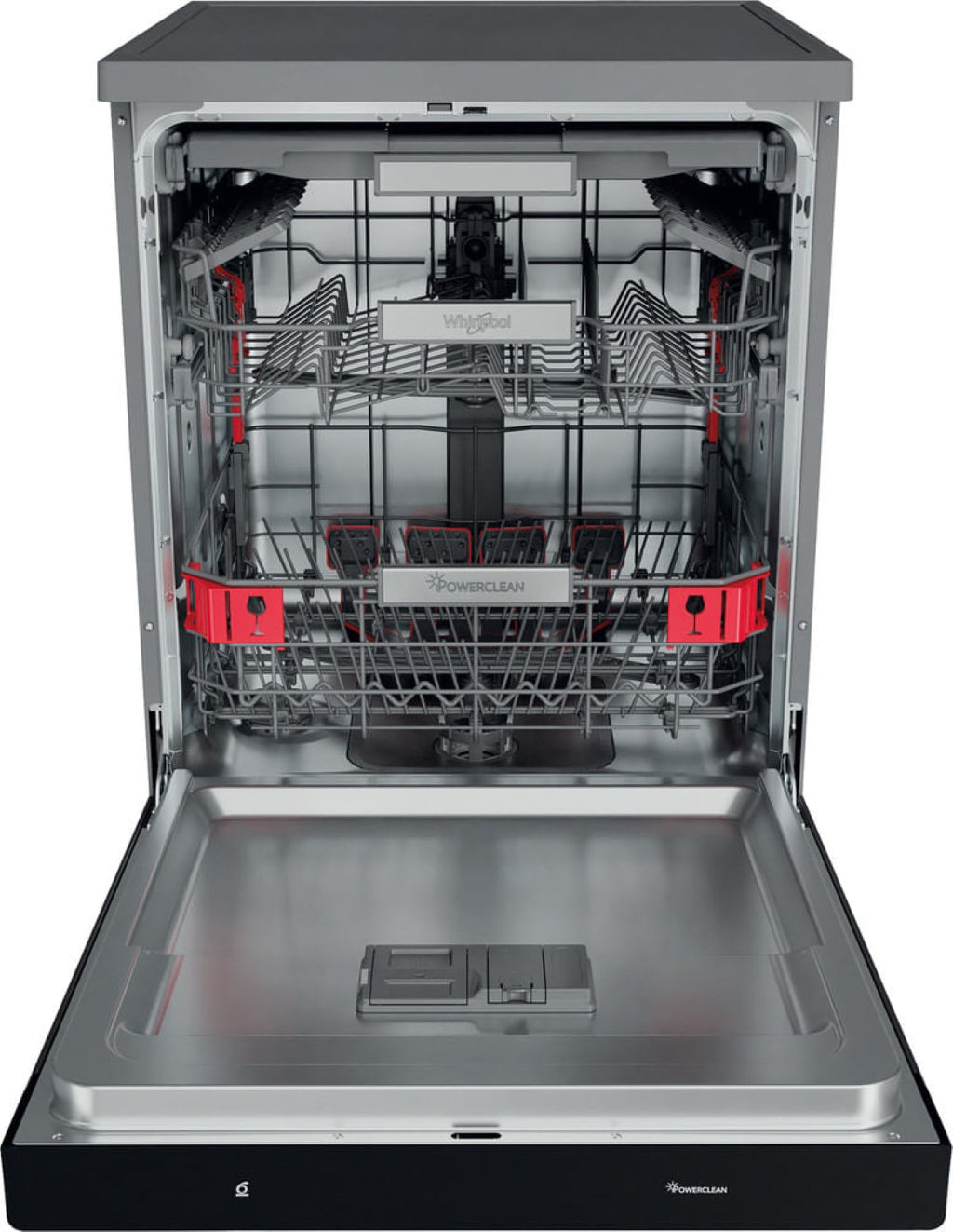 WHIRLPOOL WFP5O41PLGX Lave-vaisselle pose libre 60 cm - 14 couverts - Inox - Classe C