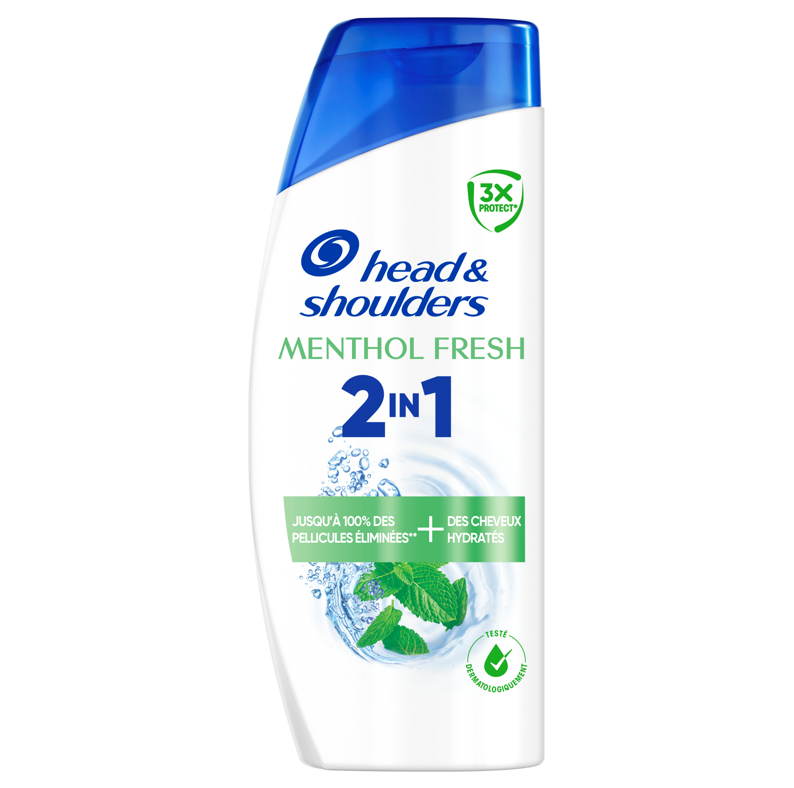 HEAD & SHOULDERS Menthol - Shampooing 2-en-1 - 300 ml