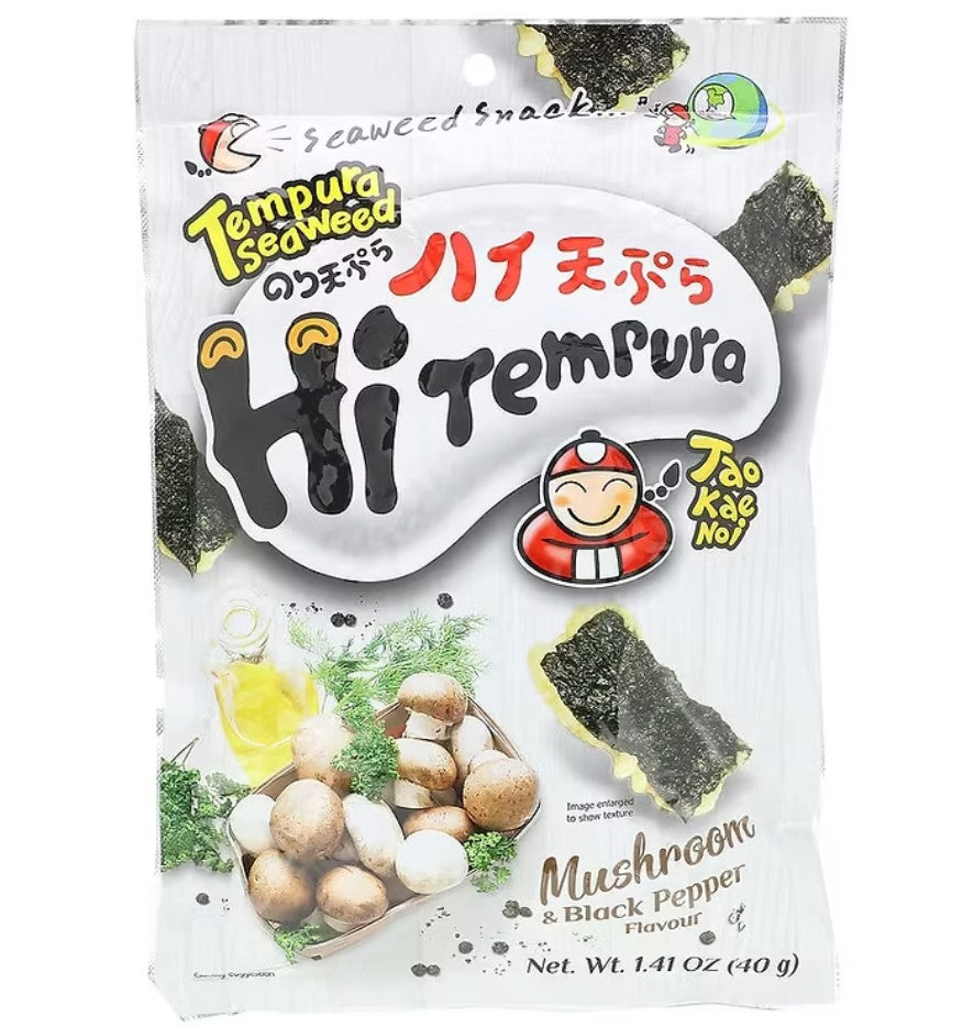 TAOKAENOI Champignons nori tempura saveur poivre noir - 40 g