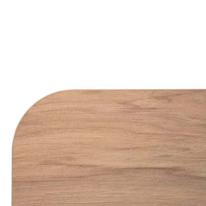 Finori Genf 55B Table basse – 1 étagère ouverte, bords arrondis, finition effet bois – L. 90 cm x H. 42 cm x P. 56 cm