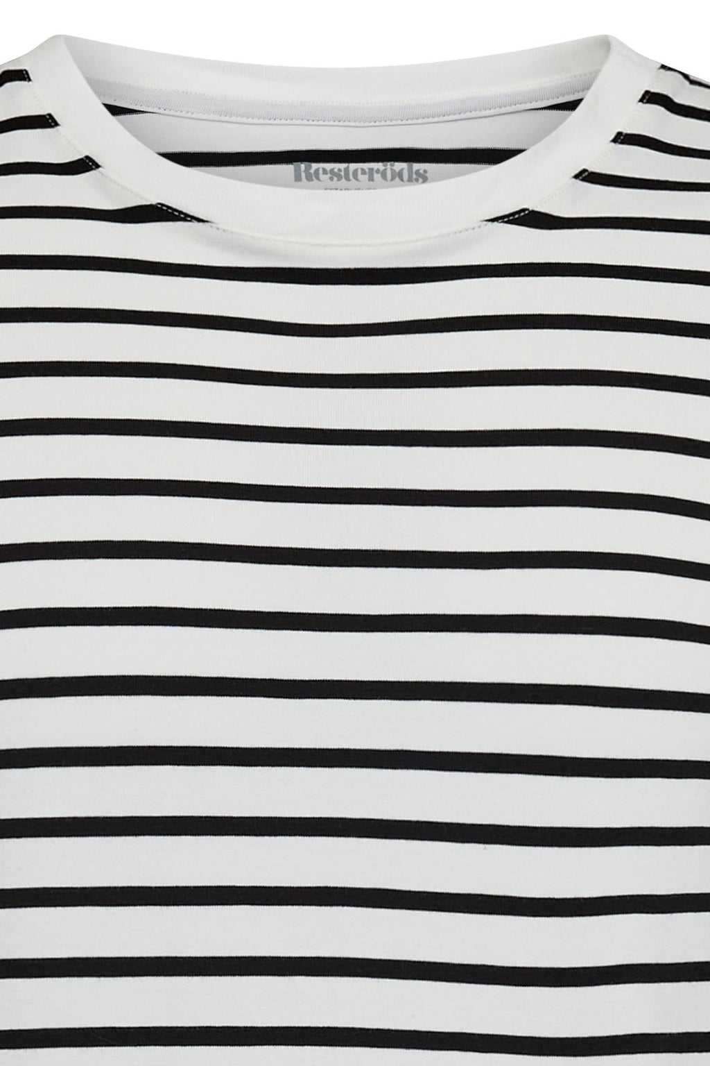 Resteröds T-shirt en bambou à rayures blanches et noires, taille L