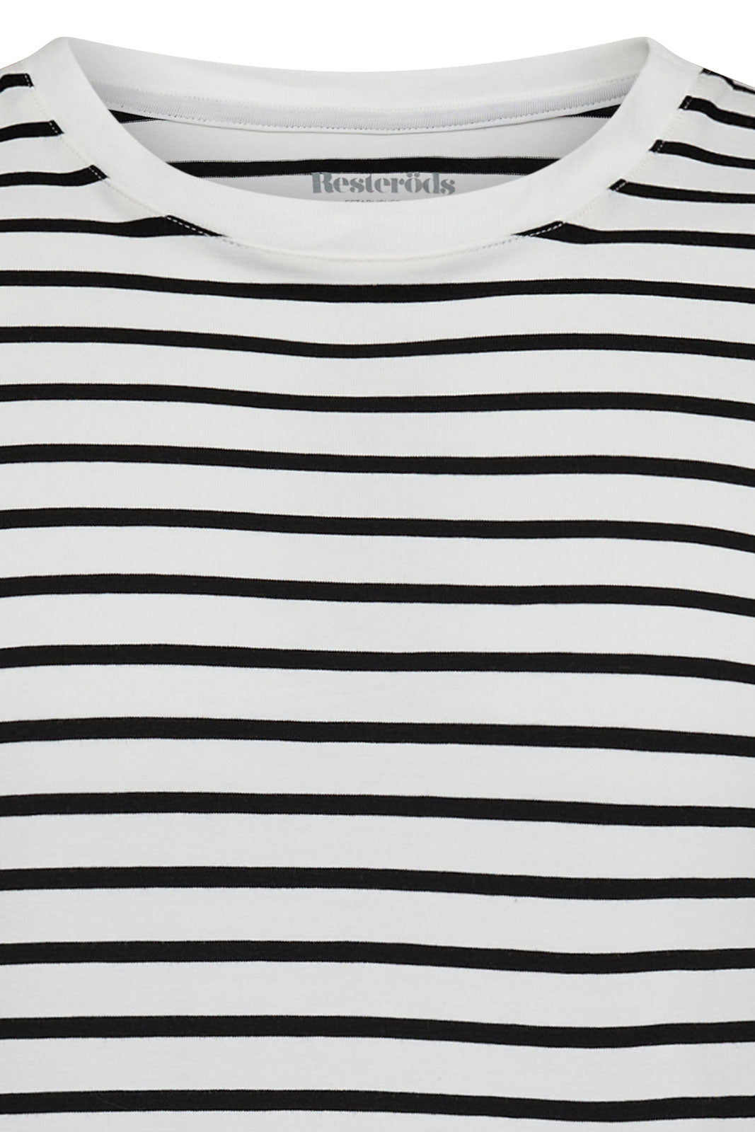 Resteröds T-shirt en bambou à rayures blanches et noires, taille L