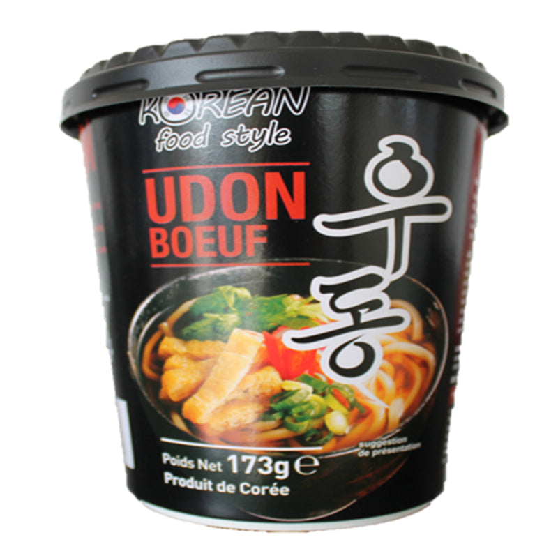 Korean Food Style Bol de nouilles précuites saveur bœuf 173 g