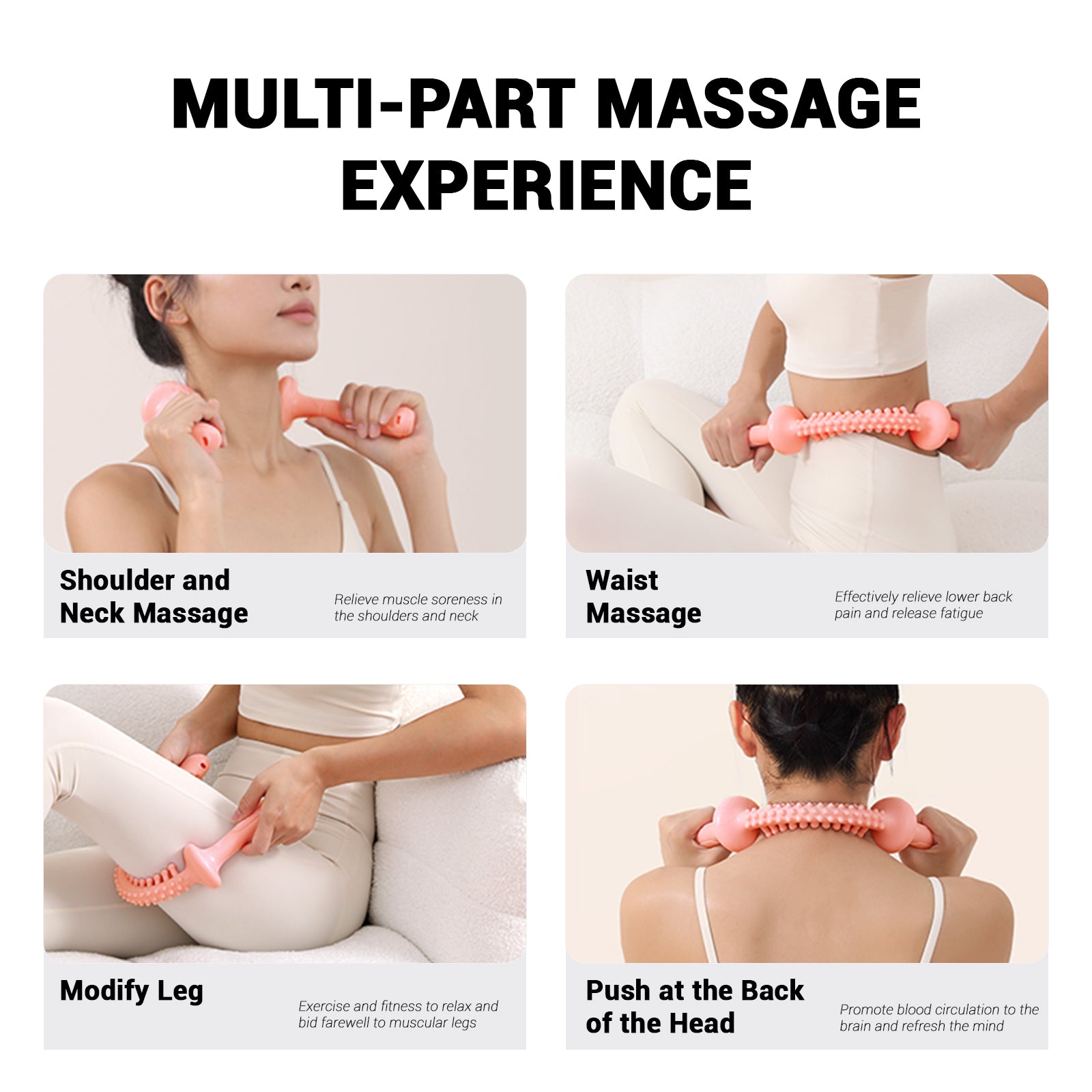 SPORTSOUL Équipement de fitness pour salle de sport, bâton de massage des cervicales, 1 ensemble
