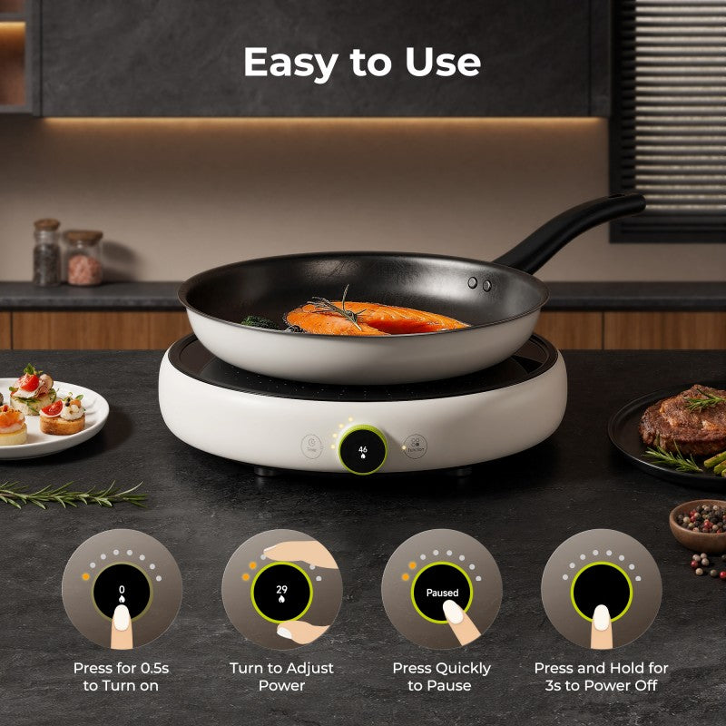 Joyami plaque à induction ronde JCL02M - 220/240 V - 2100 W