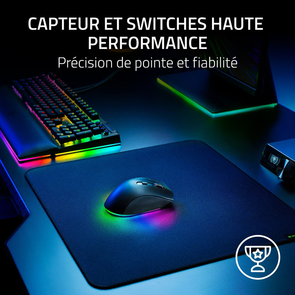 Razer Pro Click V2 Souris Gaming sans fil - 30000 DPI, 9 Bouttons - Noir