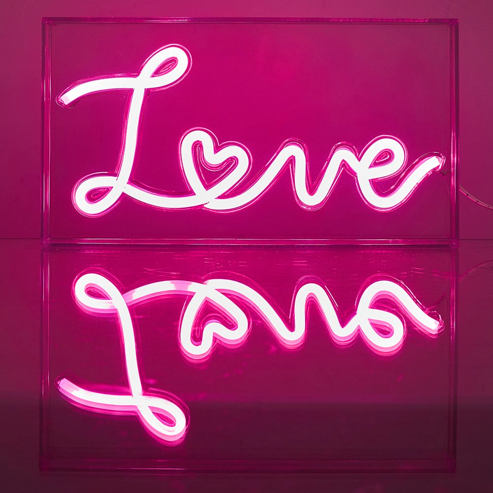 HOME DECO FACTORY Lampe LED en acrylique LOVE