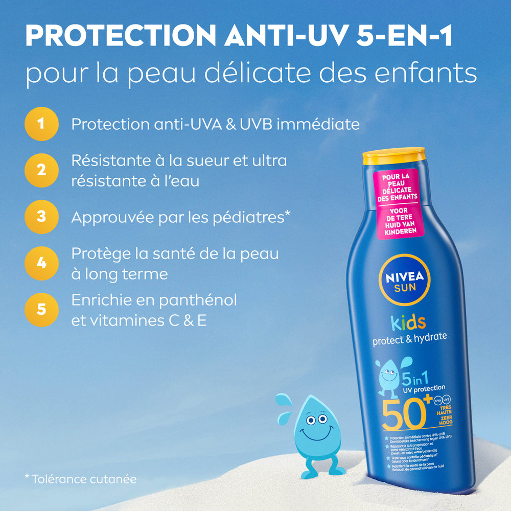 NIVEA SUN Enfants Protect & Hydrate Lait protection solaire SPF 50+ - 200 ml