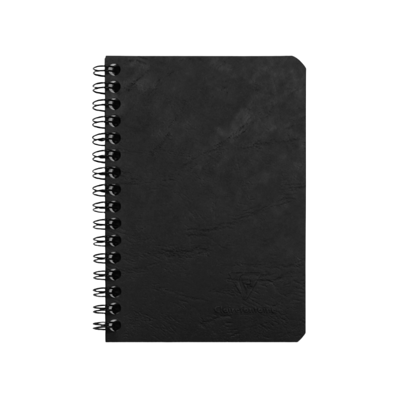 Clairfontaine Nomaddict (Age Bag) cahier à reliure intégrale, 9 x 14 cm, ligné, noir, 100 pages